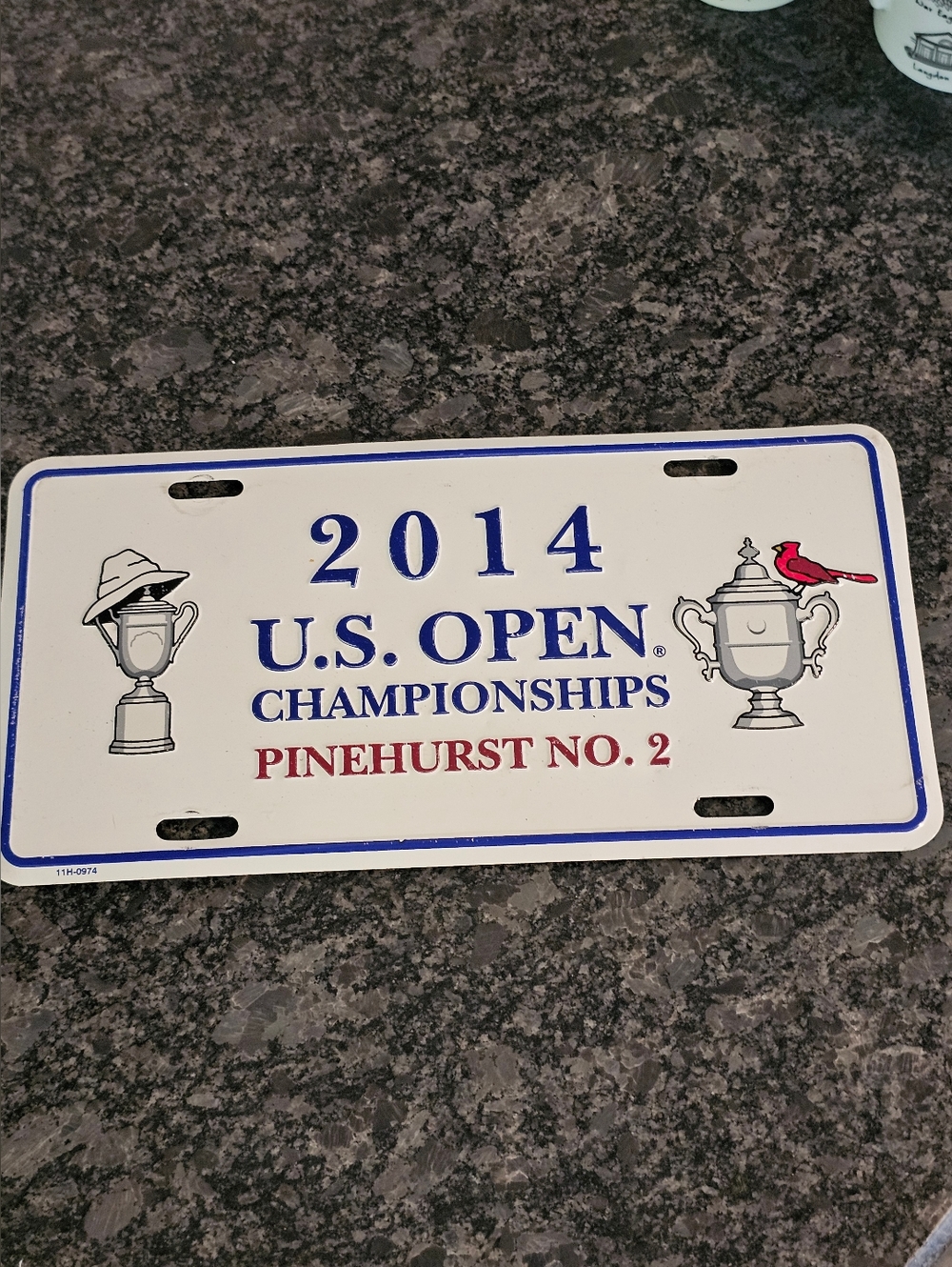 US Open Pinehurst No 2 2014 Championship‎ License Plate Used NC Pro Golf USA Htf